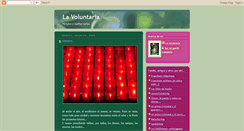 Desktop Screenshot of lavoluntaria.blogspot.com