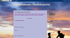 Desktop Screenshot of campamentomultideporte.blogspot.com