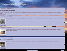 Tablet Screenshot of campamentomultideporte.blogspot.com