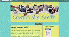 Desktop Screenshot of creativemrssmith.blogspot.com