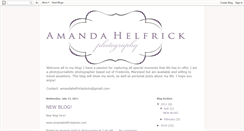 Desktop Screenshot of amandahelfrickphoto.blogspot.com