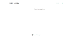 Desktop Screenshot of nabinpaudel.blogspot.com