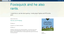 Desktop Screenshot of foxisquick.blogspot.com