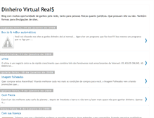 Tablet Screenshot of dinheirovirtualreal.blogspot.com