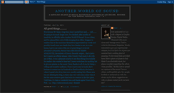 Desktop Screenshot of anotherworldofsound.blogspot.com