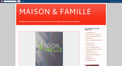 Desktop Screenshot of maisonenfamille.blogspot.com