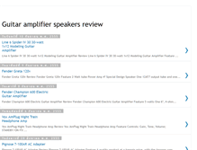 Tablet Screenshot of guitaramplifierspeakersreview.blogspot.com