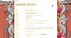 Desktop Screenshot of amandaskeepers.blogspot.com