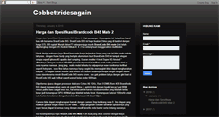 Desktop Screenshot of cobbettridesagain.blogspot.com