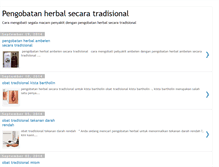 Tablet Screenshot of pengobatanherbalsecaratradisionalieur.blogspot.com