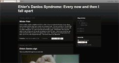 Desktop Screenshot of ehlersdanlossyndrome.blogspot.com