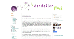 Desktop Screenshot of dandelion-fluff.blogspot.com