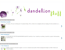 Tablet Screenshot of dandelion-fluff.blogspot.com