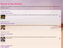 Tablet Screenshot of camointhekitchen.blogspot.com