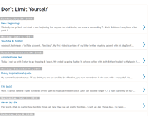 Tablet Screenshot of dontlimityourself.blogspot.com