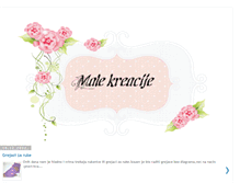 Tablet Screenshot of mojemalekreacije.blogspot.com