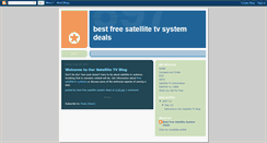 Desktop Screenshot of best-free-satellite-tv-system-deals.blogspot.com