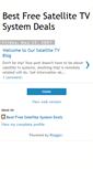 Mobile Screenshot of best-free-satellite-tv-system-deals.blogspot.com