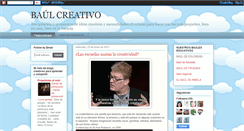 Desktop Screenshot of baulcreativo.blogspot.com