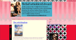 Desktop Screenshot of bellaforbiddenedwardmylife.blogspot.com