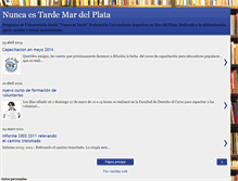 Tablet Screenshot of nuncaestardemdp.blogspot.com
