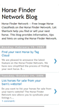 Mobile Screenshot of horsefinder.blogspot.com