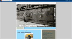 Desktop Screenshot of desperationvoting.blogspot.com