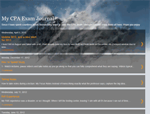 Tablet Screenshot of mycpaexamjournal.blogspot.com