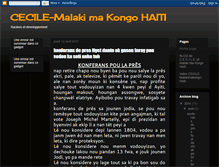 Tablet Screenshot of cecile-malakimakongohaiti.blogspot.com