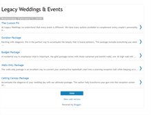 Tablet Screenshot of legacyweddings.blogspot.com
