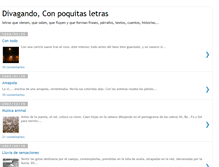 Tablet Screenshot of poquitasletras.blogspot.com