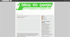 Desktop Screenshot of blogdogarca.blogspot.com