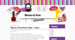 Desktop Screenshot of meninadisorte.blogspot.com