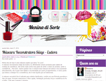 Tablet Screenshot of meninadisorte.blogspot.com