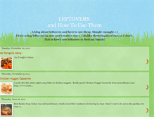 Tablet Screenshot of how-to-use-leftovers.blogspot.com