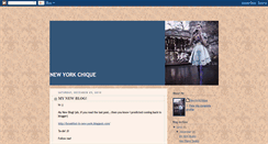 Desktop Screenshot of newyorkchique.blogspot.com