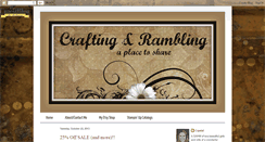 Desktop Screenshot of crystalscraftingandrambling.blogspot.com