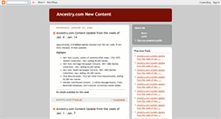 Desktop Screenshot of ancestrycontent.blogspot.com