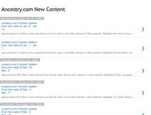 Tablet Screenshot of ancestrycontent.blogspot.com