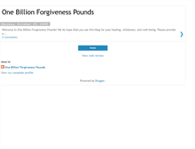 Tablet Screenshot of onebillionforgivenesspounds.blogspot.com