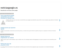 Tablet Screenshot of noticias-sobre-google.blogspot.com