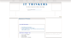 Desktop Screenshot of itthinkers.blogspot.com