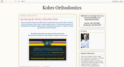 Desktop Screenshot of kohrsorthodontics.blogspot.com