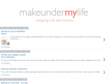 Tablet Screenshot of makeundermylife.blogspot.com