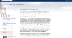 Desktop Screenshot of dynamicspirit.blogspot.com