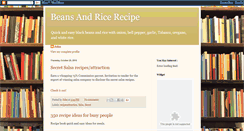 Desktop Screenshot of beansandricerecipe.blogspot.com