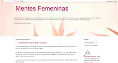 Desktop Screenshot of mentedeunamujer.blogspot.com