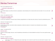 Tablet Screenshot of mentedeunamujer.blogspot.com