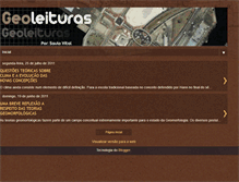 Tablet Screenshot of geoleituras.blogspot.com