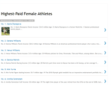 Tablet Screenshot of highestpaidfemaleathletes.blogspot.com